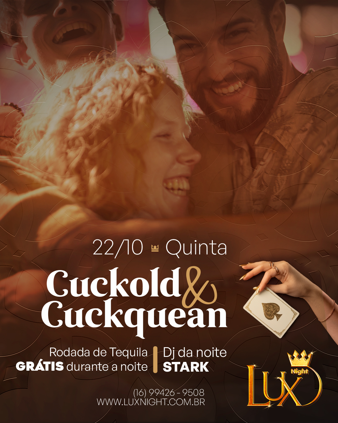 Arte do evento de quinta-feira na Lux Night